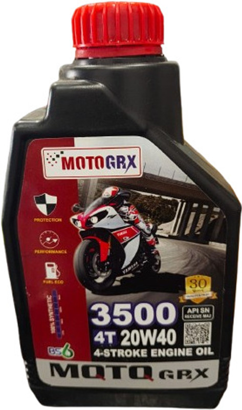Moto 3500 MOTO GRX Synthetic Blend Engine Oil(1000 ml, Pack of 1)