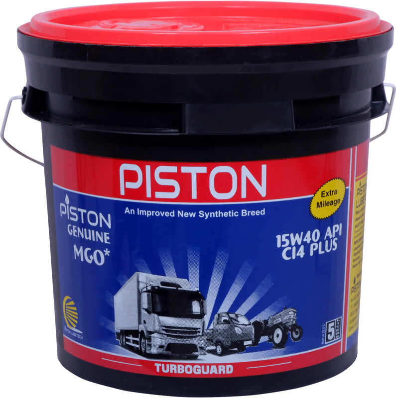 piston 15W-40 API CI4 PLUS For Car, Truck, Tractor Full-Synthetic Engine Oil(5 L, Pack of 1)