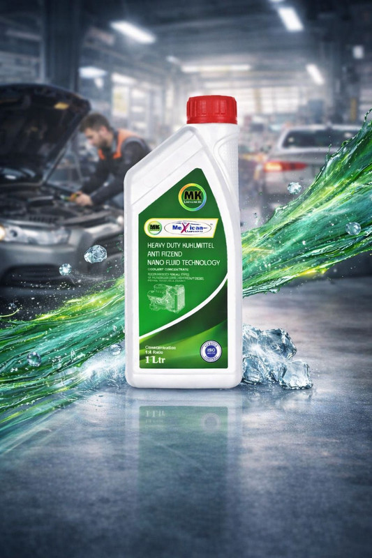 Mexican MK Heavy Duty Coolant Antifreeze with Nano Fluid Technology – 1 Litre coolant for petrol diesel engine Coolant(1 L, Pack of 1)