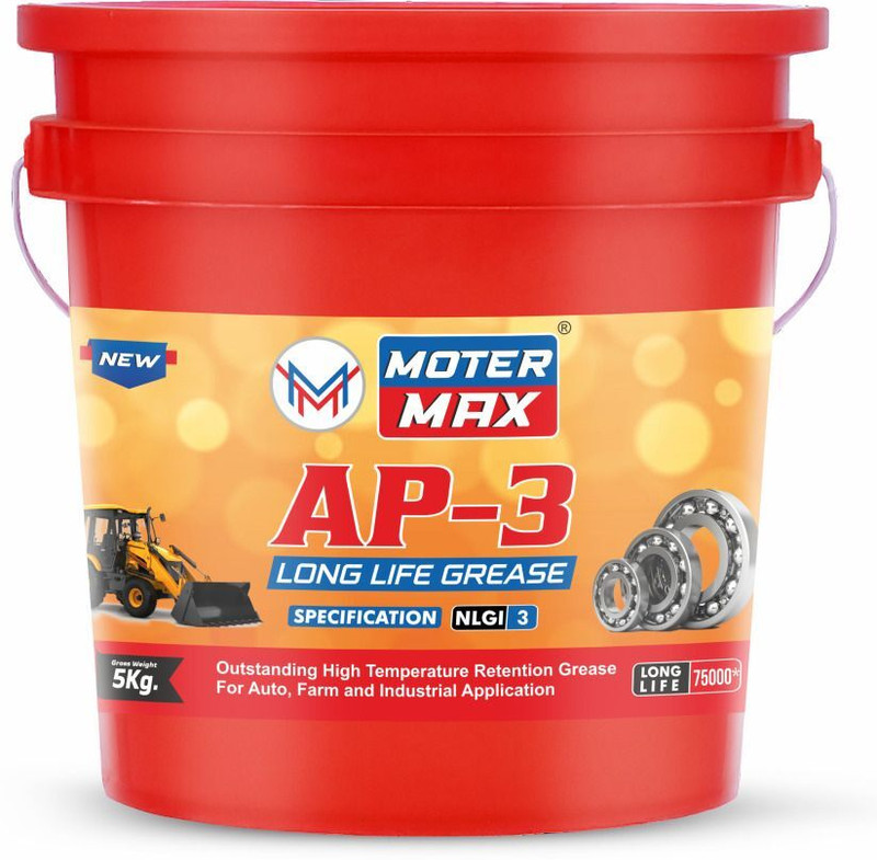 MOTER MAX Premium_Quality 5 Kg AP-3 Plus Calcium Based Long Life Grease(5 kg, Pack of 1)