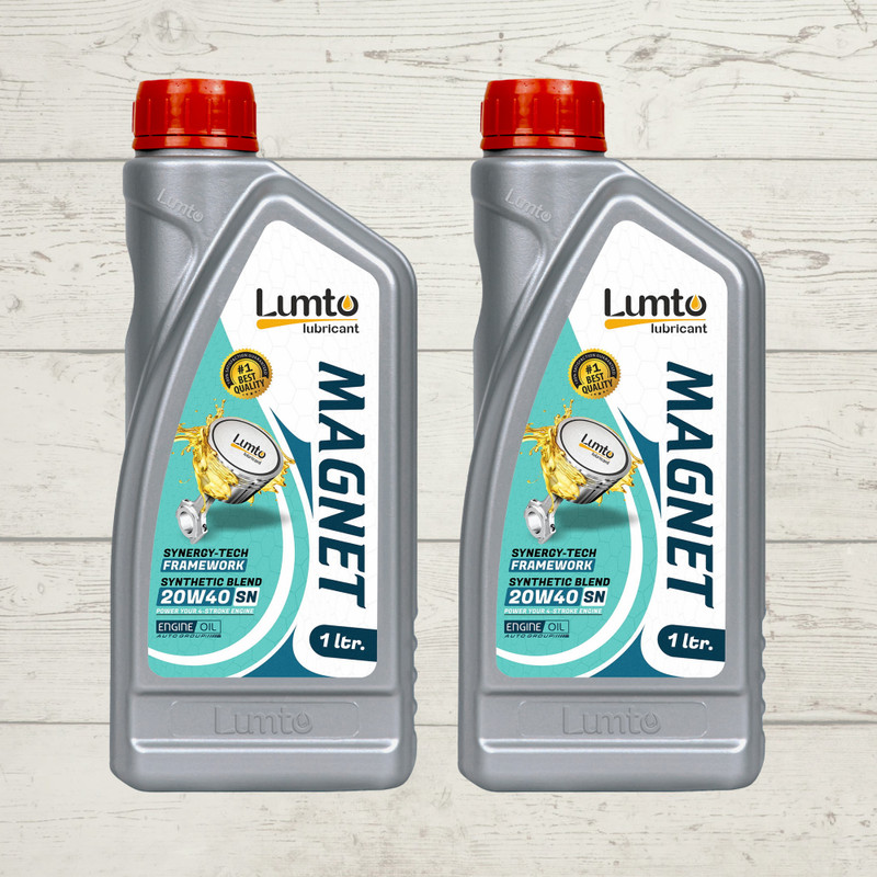 LUMTO PREMIUM 20W40 1L P2 for Bike Petrol Engine Oil for Four Stroke Bikes Conventional Engine Oil(2000 ml)
