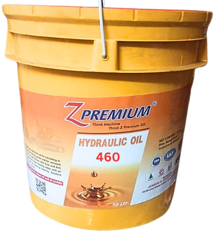 Z Premium Hydraulic Oil 460 | High-Performance Industrial Lubricant for Heavy Machinery | Superior Wear Protection, Smooth Operation & Long Equipment Life Hydraulic Oil(10 L, Pack of 1)