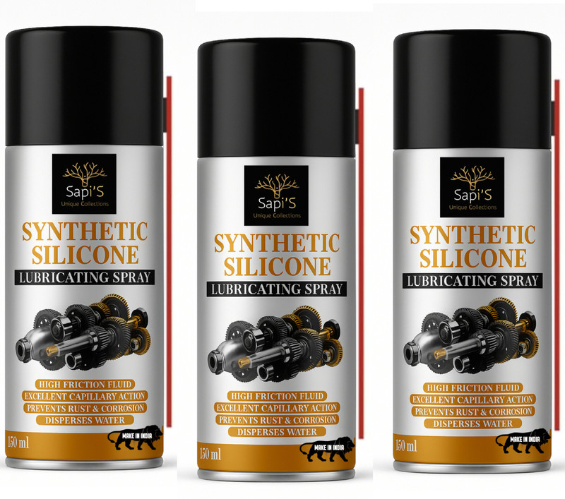 SAPI'S Synthetic Silicone Lube 150 ml – Multi Purpose High Performance Lubricant Premium Quality Synthetic silicone Transmission Oil(450 ml, Pack of 3)