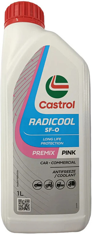 Castrol Radicool SF-O Pink Coolant Long Life Protection Premix Coolant(1 L, Pack of 1)