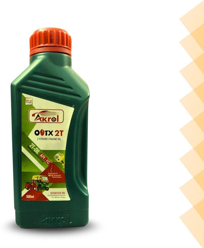 AKROL 2T oil 2 Stroke Engine Oil Premium Quality of 2 stroke engine Oil API:FC Premium Semi Synthetic Oil 500 ml Full-Synthetic Engine Oil(500 ml, Pack of 1)