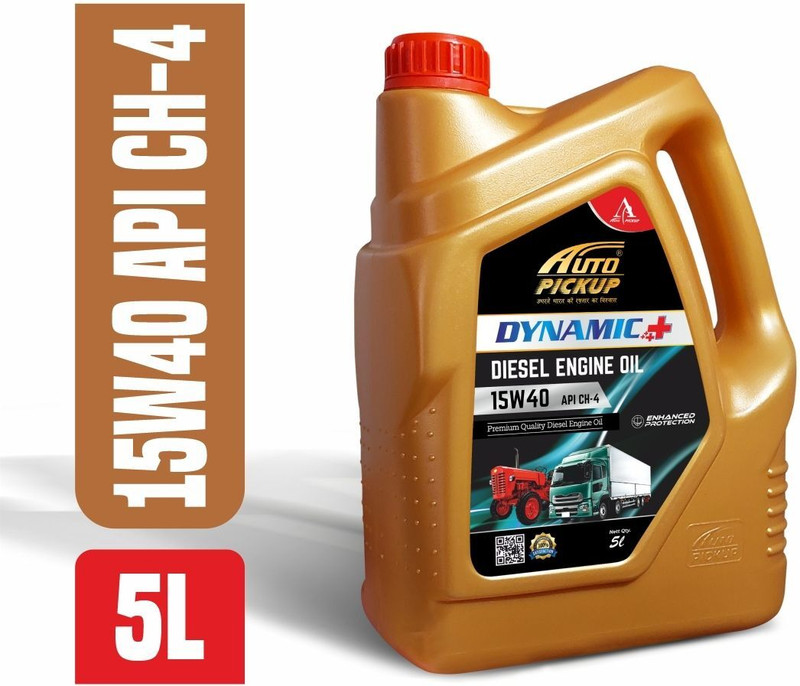 AUTO PICKUP New Pack Of 5L Dynamic Plus Premium_Quality 15W40 API CH-4 For Heavy And Commercial Vehicle Diesel Synthetic Blend Engine Oil(5 L, Pack of 1)