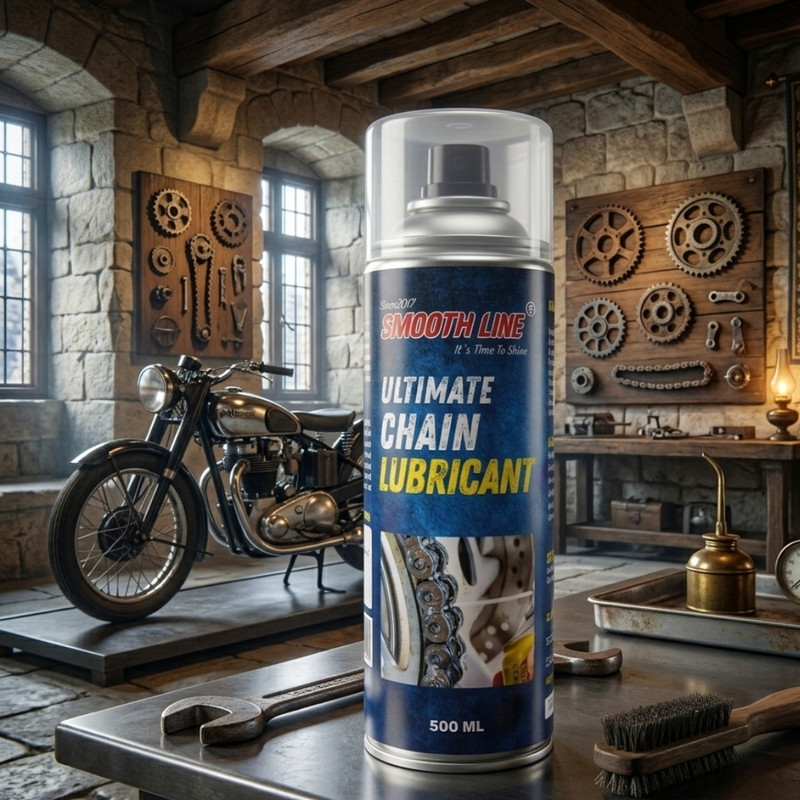 Smooth line Ultimate Chain Lubricant Spray Long-Lasting Protection & Smooth Performance Grease(500 ml, Pack of 1)