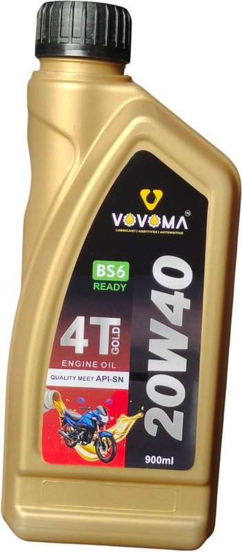 vovoma 4T-BS6-20W40-900ML VOVOMA 20W40 4T Engine Oil (BS6 Ready) Conventional Engine Oil(900 ml, Pack of 1)