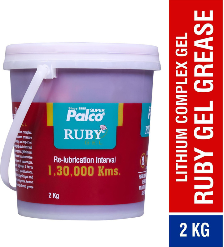 PL SUPER PALCO RUBY GEL NLGI-3 Long Lasting Lithium Complex Red Grease For Cars Temperature from -40 Deg. C to 120 Deg. C Grease(2 kg, Pack of 1)