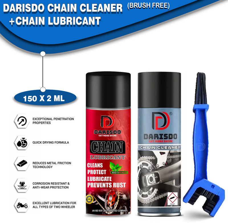 Darisdo Chain Lubricant+Chain Cleaner With Brush very good quality Chain Oil(300 ml)
