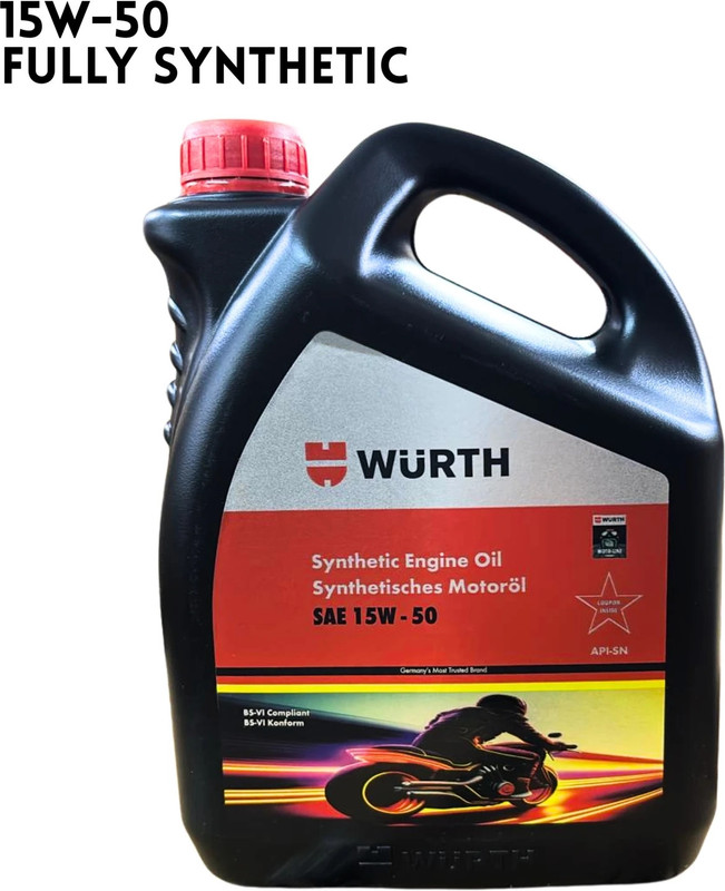 Wurth 15W50 ENGINE OIL FOR ROYAL ENFIELD_nx Full-Synthetic Engine Oil(2500 ml)