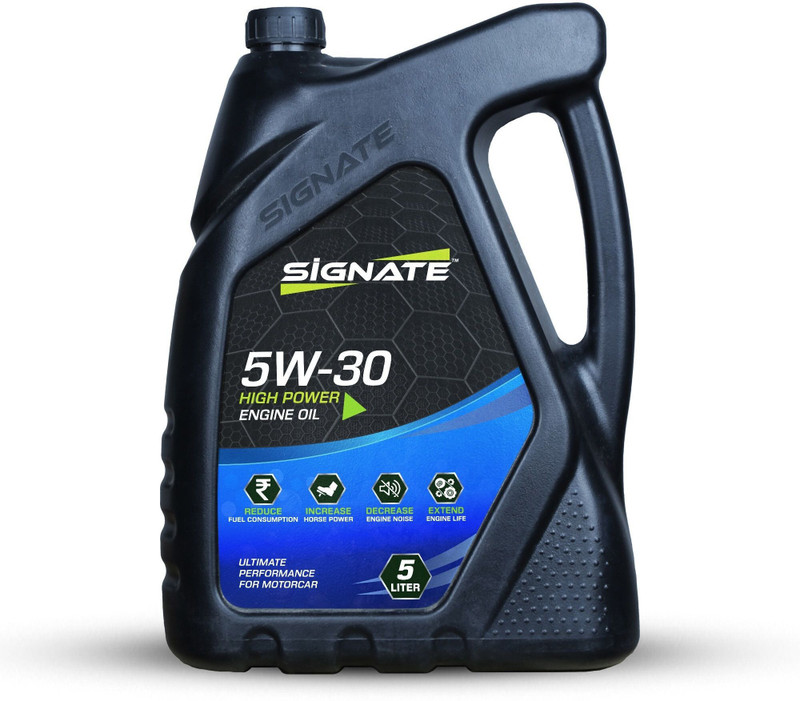 Signate 5W30 Premium Fully Synthetic Engine Oil for Petrol, Diesel & CNG Cars High Performance Engine Oil(5 L, Pack of 1)