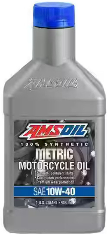 MOTO PLANET MOTO-METRIC-MOTORCYCLE-OIL-SAE-10W-40-MCFQT AMSOIL 100% SYNTHETIC METRIC MOTORCUCLE OIL SAE 10W-40 MCFQT MOTO PLANET Full-Synthetic Engine Oil(946 ml, Pack of 1)