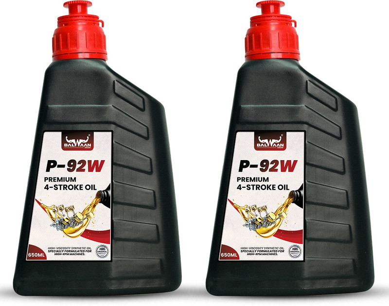 Balwaan Krishi P-92W 4 Stroke Oil | High Performance Lubricant for Power Weeder & Brush Cutter Heavy Duty Engine Oil(650 ml, Pack of 2)