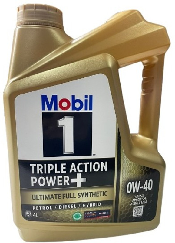 MOBIL 1 0w40 API SQ Fully Synthetic High Performance Engine Oil(4 L, Pack of 1)