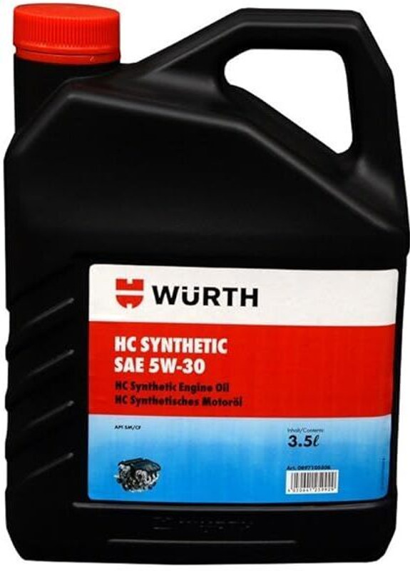 Wurth 0897105508045 Synthetic Car Engine Oil Heavy Duty Engine Oil(3.5 L, Pack of 1)