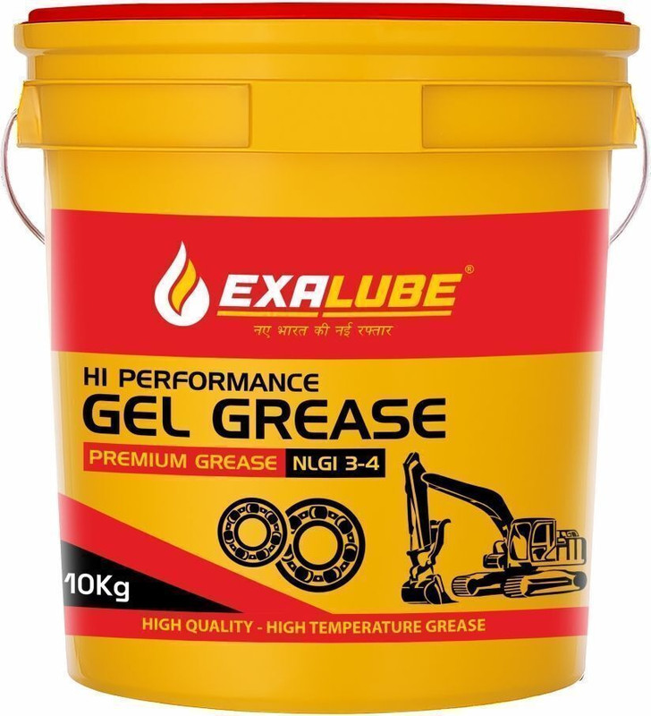Exa Lube New Pack Of Premium Quality High Performance 10 kg Long Life Red Gel High-Temperature Grease(10 kg, Pack of 1)