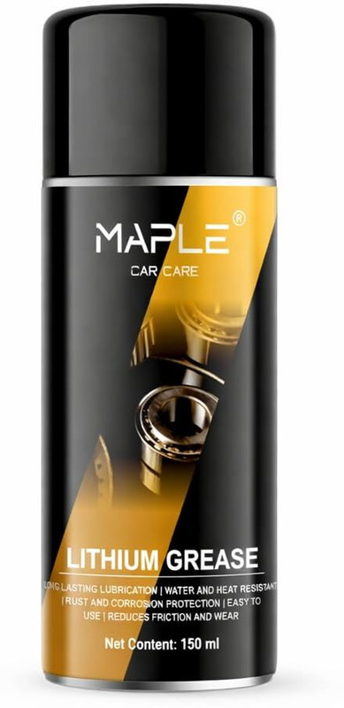 Maple Long Lasting Heavy-Duty Vehicle Grease for Cars, Bikes & Commercial Vehicles Lithium Grease Spray Long Lasting Heavy-Duty Vehicle Grease for Cars, Bikes Grease(150 ml, Pack of 1)