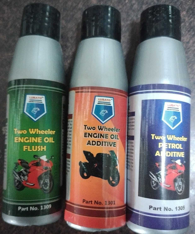 lubato Combo of Engine Flush, Oil Additive & Petrol Additive Lubato Combo of Engine Flush, Engine Oil Additive & Petrol Additive For Bike Oil Flush and Treatment(150 ml, Pack of 3)