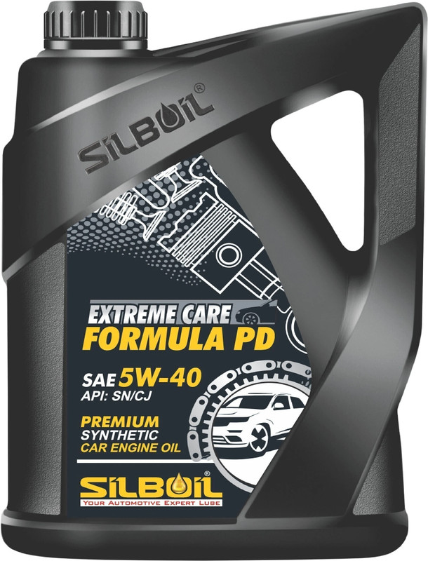 SILBOIL EXTREME CARE FORMULA PD SAE 5W-40 ( API: SN/CJ-4 Certified ) Premium Full-Synthetic Engine Oil(3.5 L, Pack of 1)