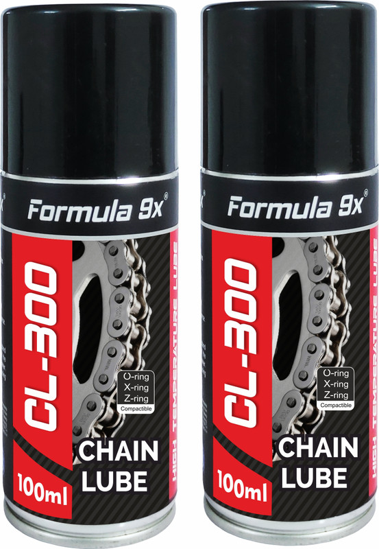 Formula 9x Chain Lube - 100ml + 100ml Combo Pack | Premium Quality Lube Motorbike Chain Lube Chain Oil(200 ml, Pack of 2)