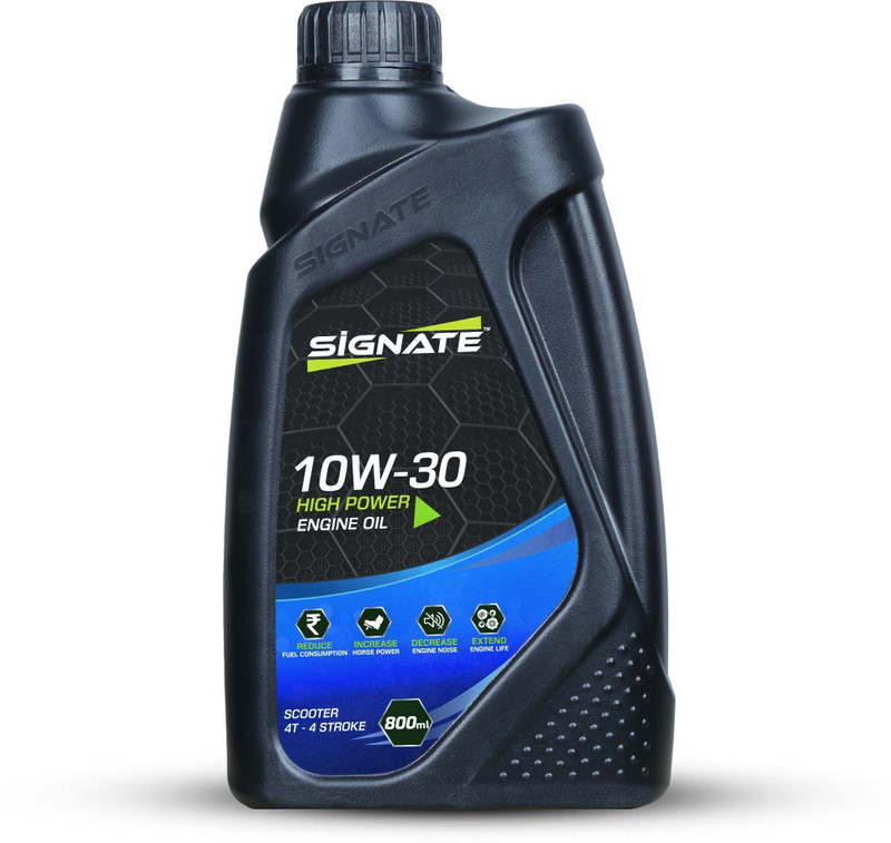 Signate SE - 10W30 Scooter Engine Oil | Power Formula For High Performance Synthetic Blend Engine Oil(800 ml, Pack of 1)