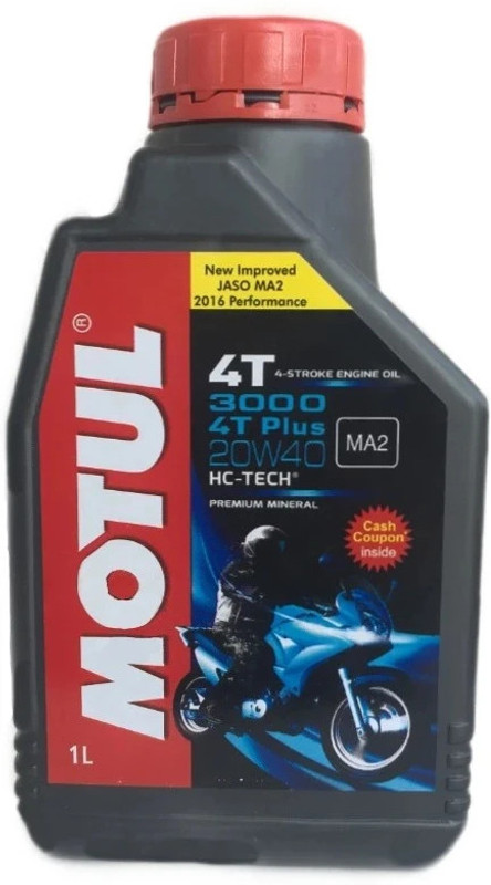MOTUL 3000 4T Plus 20W40 Conventional Engine Oil(1 L)