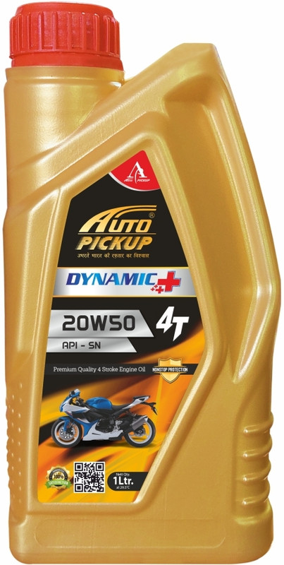 AUTO PICKUP Premium Quality 1L 20W50 API-SN Dynamic Plus 4 Stroke Heavy Duty Engine Oil(1 L, Pack of 1)