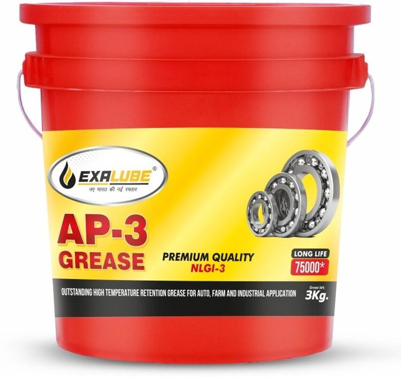Exa Lube New Premium Quality Pack Of 3kg All Purpose AP-3 NLGI-3 Grease(3 kg, Pack of 1)