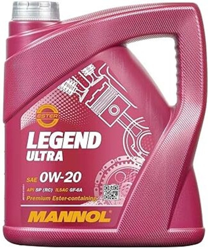 Mannol Germany OIL0W20MANNOL MANNOL OIL 0W-20 LEGEND FORMULA Synthetic Blend Engine Oil(4 L, Pack of 1)