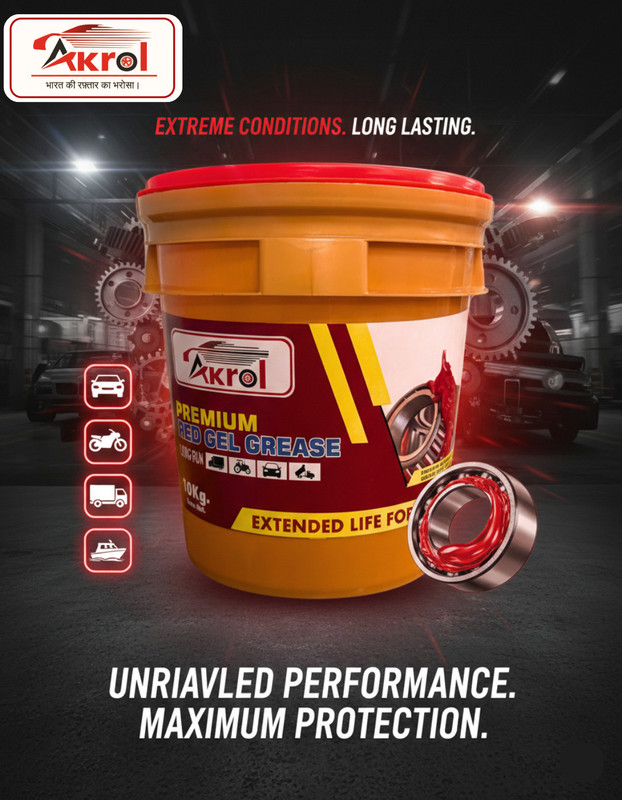 AKROL Premium Red Gell Grease For Extended Life Formulation Grease(10 kg, Pack of 1)