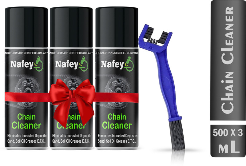 NAFEY Chain Cleaner With Brush Bike Chain Clean Motorcycle and Bicycle Chain Clean With Brush Best Quality Chain Oil(1500 ml, Pack of 3)