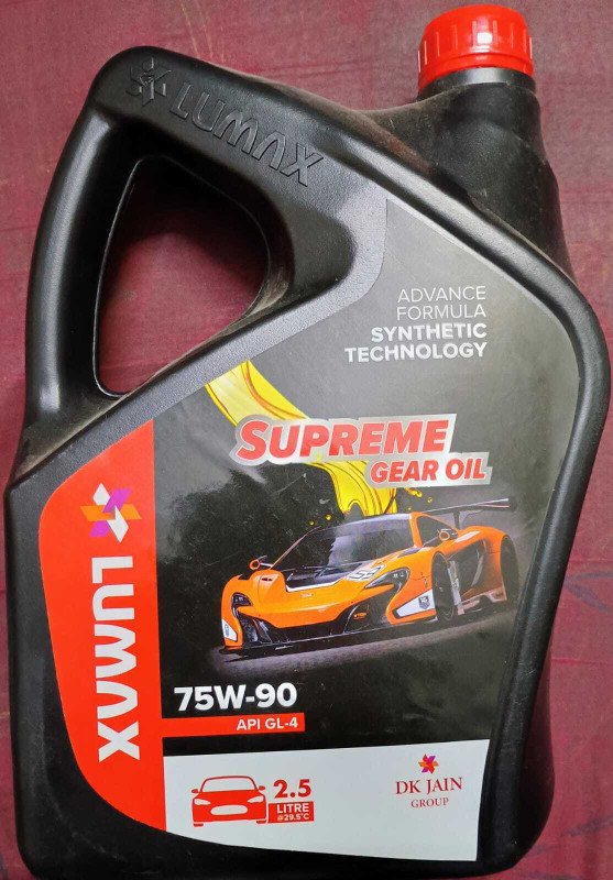 LUMAX Advanced Synthetic Gear Oil 75w-90 API GL-4 LUMAX ADVANCED SYNTHETIC GEAR OIL 75W-90 GEAR OIL FOR CAR'S Gear Oil(2.5 L, Pack of 1)