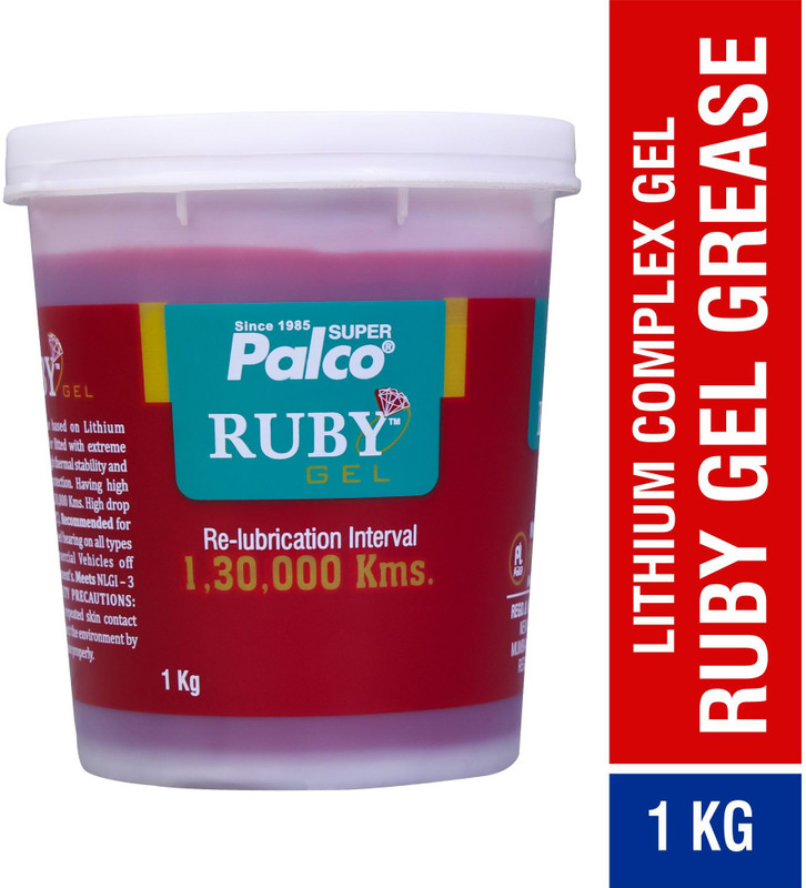 PL SUPER PALCO RUBY GEL-NLGI-3, Lubricating Gel, Long Lasting Lubricant For Cars, Buses, Trucks 2 Wheeler, 3 Wheeler, Agriculture & Construction Grease(1 kg)