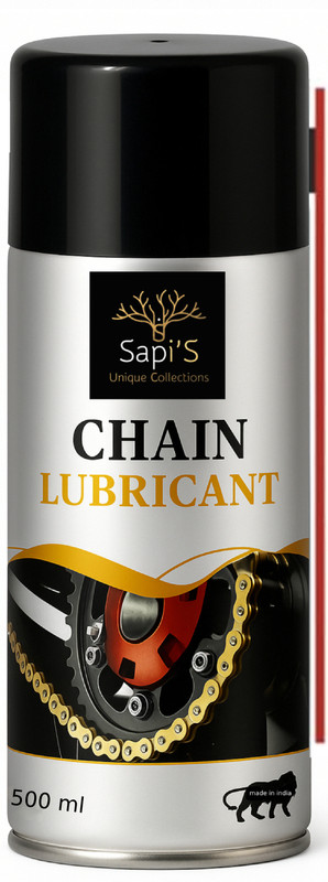 SAPI'S ProShield Chain Lube 500 ml Advanced Motorcycle Chain Lubricant Spray MaxRide Chain Lube 500 ml High Performance Bike Chain Lubrication Spray Chain Oil(500 ml, Pack of 1)