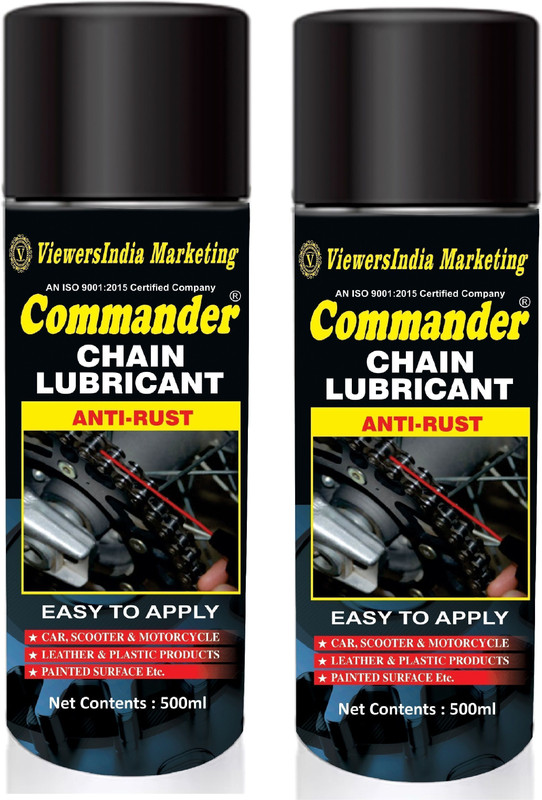 VIEWERSINDIA 042022 Chain Lube For Bikes Protects Chain From Wear Chain Lube Spray Chain Oil(1000 ml, Pack of 2)