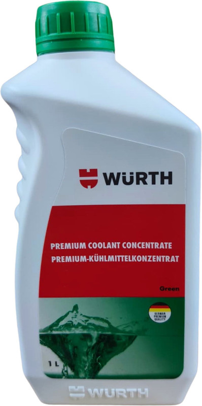 Wurth W-893601601 engine coolant Coolant Green(1 L, Pack of 1)