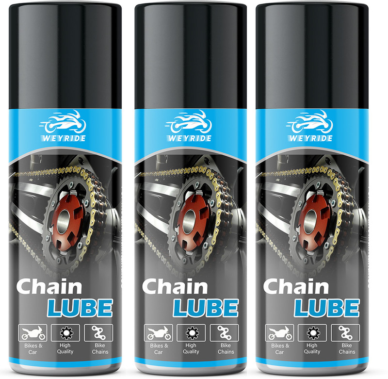 Weyride Bike Chain Lubricant Spray For All Chain Type Lubricant Chain w_b8 Rust protection Prevent Chain Breakage Chain Oil (150ml Each) Chain Oil(450 ml, Pack of 3)