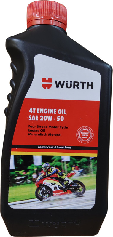 Wurth 20w-50 Engine Oil for Motorbikes Heavy Duty Engine Oil(1 L, Pack of 1)