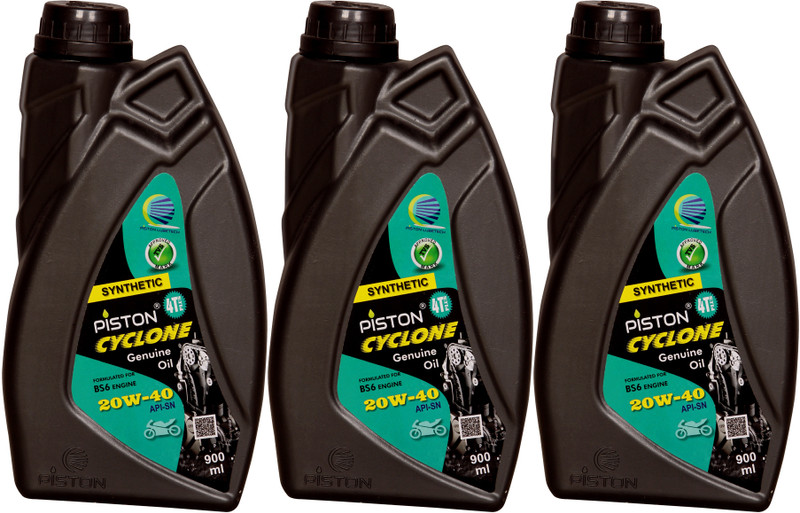 piston 20w-40 4T Plus API SN Full-Synthetic Engine Oil(2.7 L, Pack of 3)