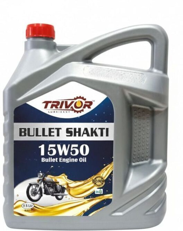 trivor BULLET SHAKTI 20W-50 (2.5 L) P1 15W-50 (2.5 L) P1 Synthetic Blend Engine Oil(2.5 L, Pack of 1)