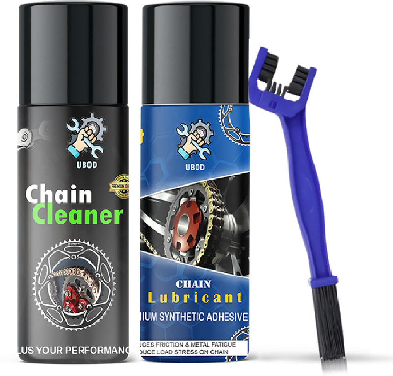 Ubod Premium U_43 Bike Chain Lubricant & Chain Cleaner Spray With Cleaning Brush Chain Cleaner, Lube, Brush (150X2 ML) Chain Oil(300 ml, Pack of 3)
