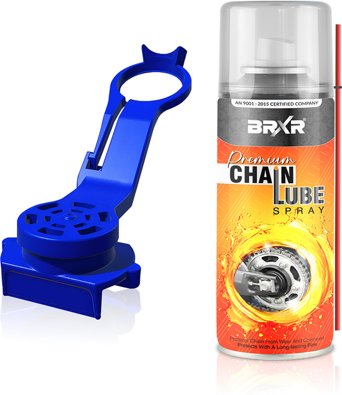 BRXR Combo Of Bike Chain Lubricant With Chain Oiler Nozzle Dispenser Attachment Tool | Clean | Shine Motorcycle and Bicycle Chain Chain Oil(150 ml)