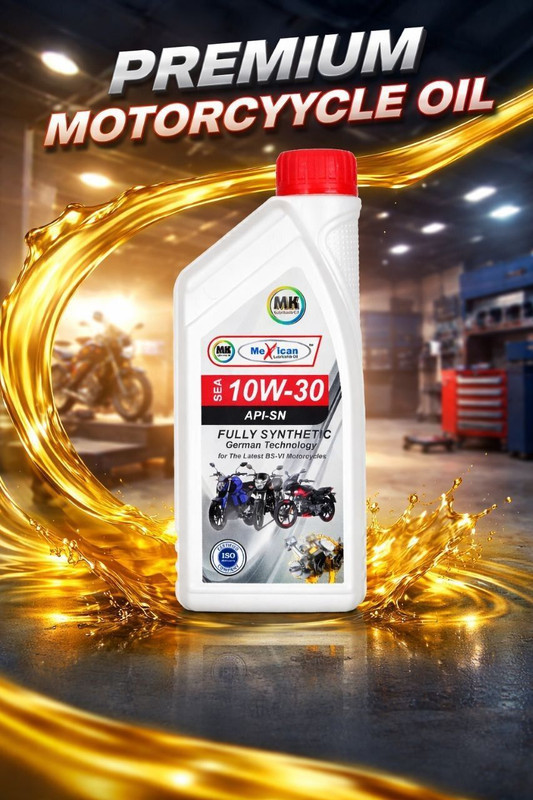 Mexican 10W-30 bike engine oil 10W-30 bike engine oil 01 Full-Synthetic Engine Oil(1 L, Pack of 1)