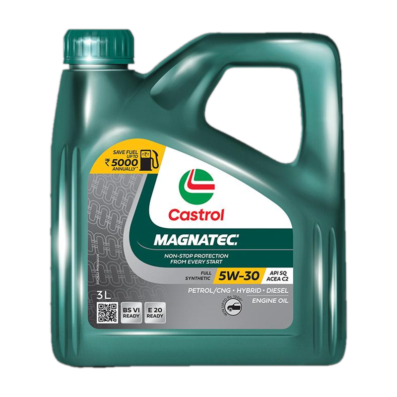 Castrol MAGNATEC 5W-30 API SQ ACEA C2 Full-Synthetic Engine Oil(3 L, Pack of 1)