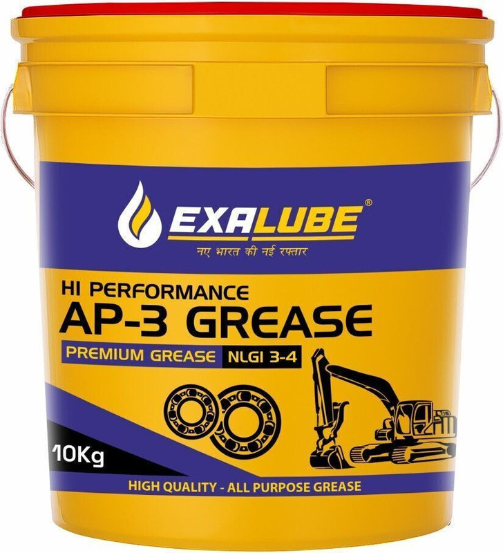 Exa Lube New 10kg Pack Of Premium All Purpose AP-3 NLGI-3 Automotive & Non-Automotive Grease(10 kg, Pack of 1)
