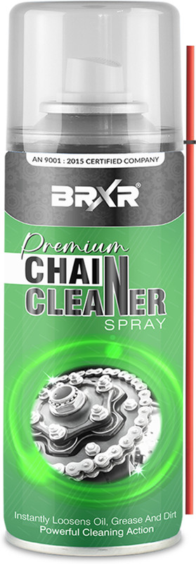 BRXR Chain Cleaner Spray for All Bike & Cycle Chains | Powerful Degreaser | Removes Grease, Dirt & Grime | Pre-Lubrication Cleaner Chain Oil(150 ml, Pack of 1)