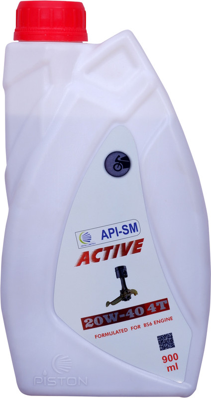 piston 20W40 API SM High-Mileage Engine Oil(900 ml, Pack of 1)