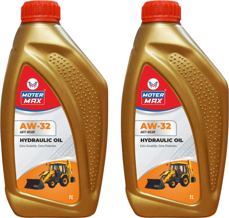 MOTER MAX New_ Premium 1L AW-32 Anti-Wear Extra Protection Hydraulic Oil(1 L, Pack of 2)