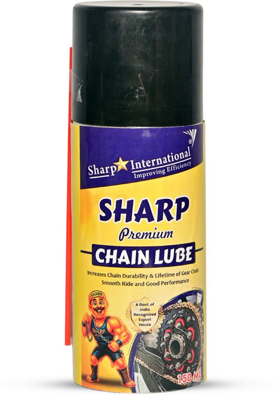 sharp international Chain Lube Spray High Performance Motorcycle & Bike Chain Lubricant Smooth Ride Grease(150 ml, Pack of 1)